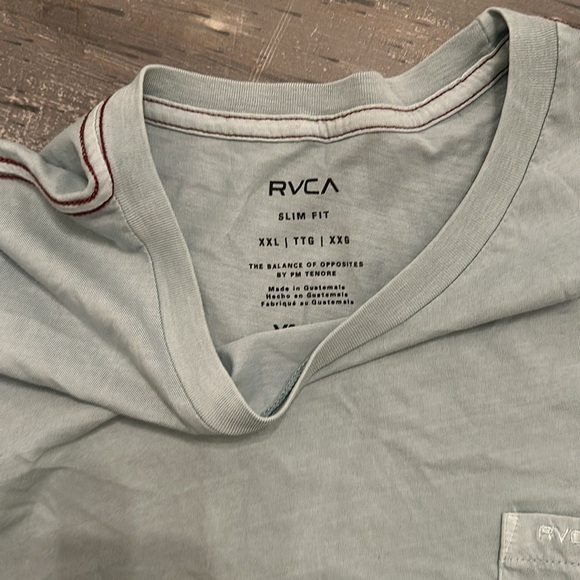RVCA Light Gray shirt, slim fit XXL - Picture 4 of 4